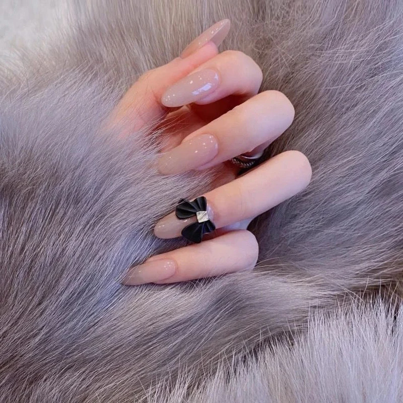 24 шт. накладные ногти с розовыми бабочками | Красота и здоровье