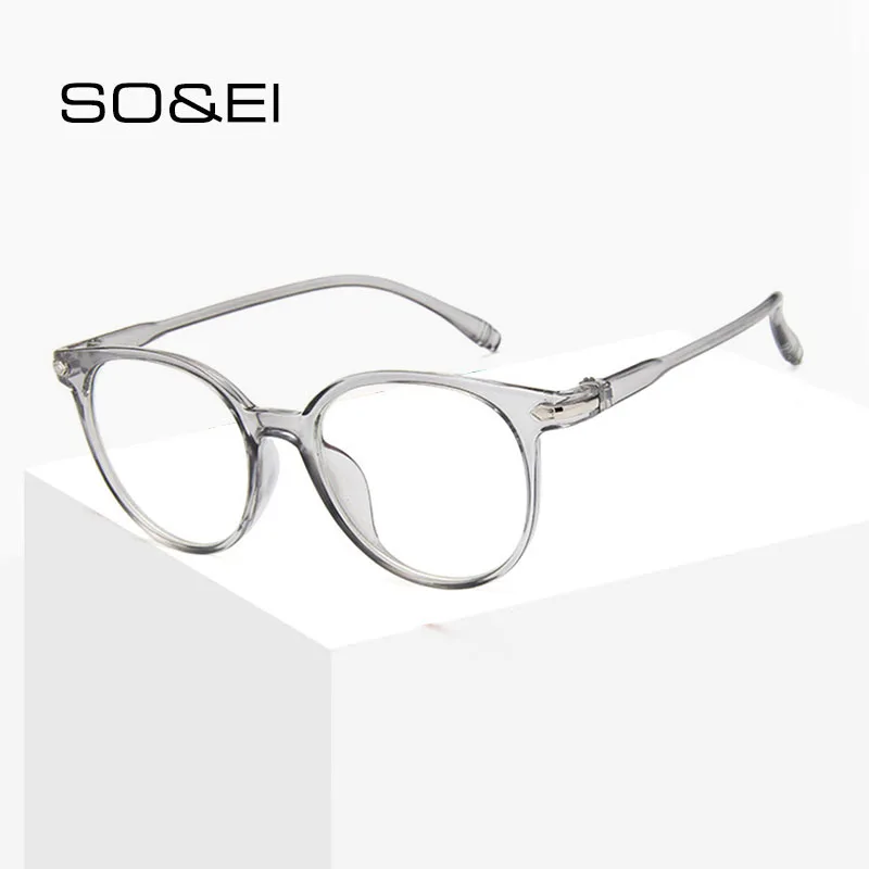 Модная Ультралегкая Женская оправа для очков SO & EI с декоративными гвоздиками