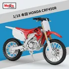 Новая модель мотоцикла Maisto в масштабе 1:18 Honda CRF450R, Игрушечная модель из сплава, Внедорожный гоночный мотоцикл, Африканский мотор, мотоциклы, игрушки для B312