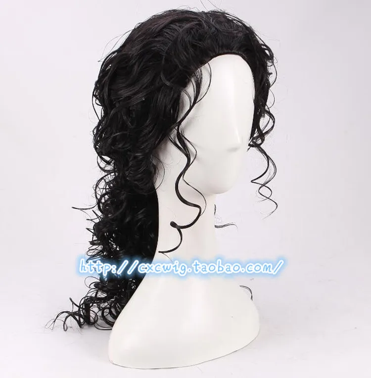 Halloeen Мужская в стиле Майкла Джексона Косплэй черный парик вечерние Майкл ролевая