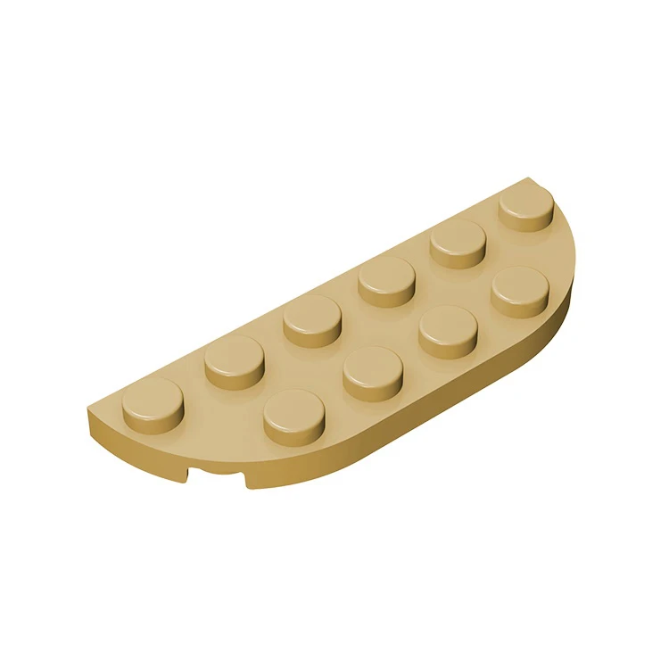 Конструктор MOC сборные частицы 18980 пластины Круглый угол 2x6 двойные строительные