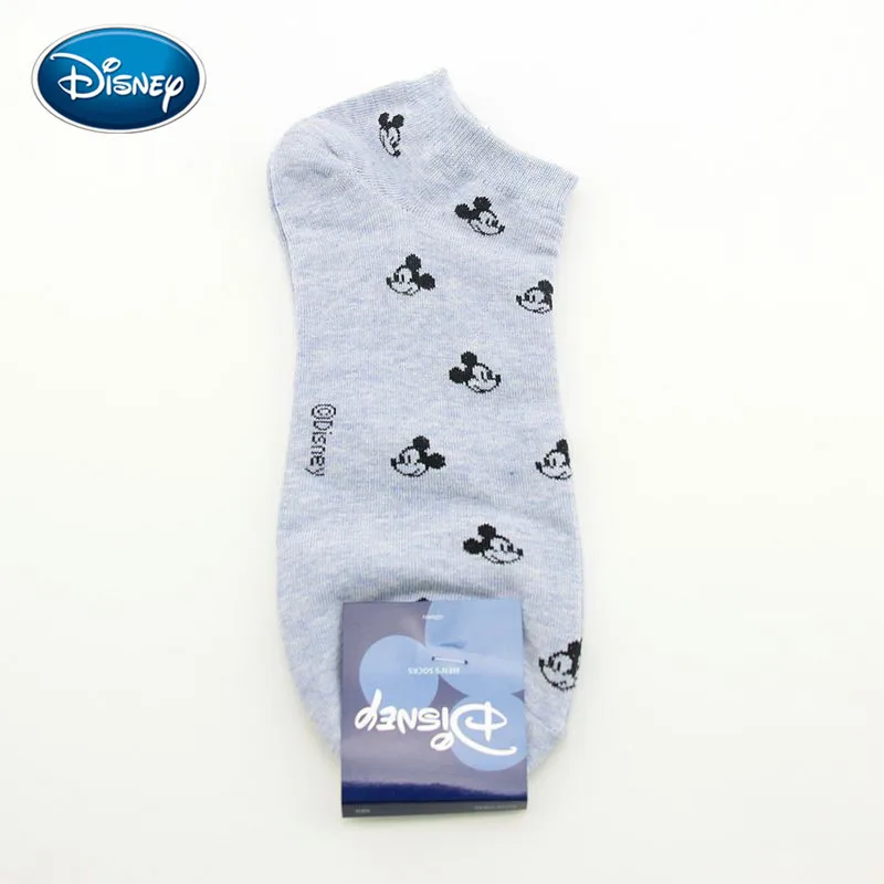 Дисней мужские хлопковые одноцветные носки с Микки из мультфильма дышащие