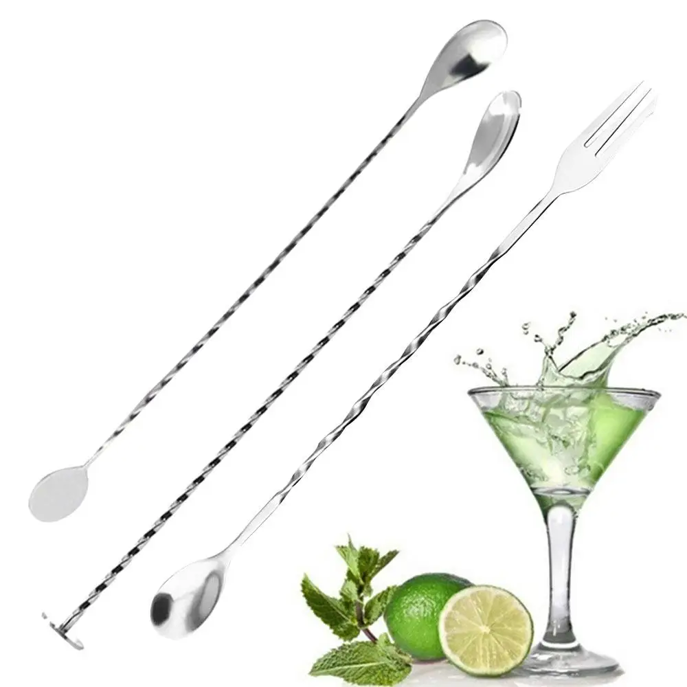 

1PCS 3 Specifications Coffee Double-Ended Stirring Spoon Stirring Spoon Creativity Soup Mixing Long Attractive Spiral Design