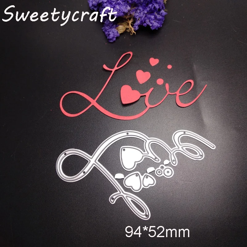 Вырубные штампы 2019 новые в форме сердца для изготовления открыток