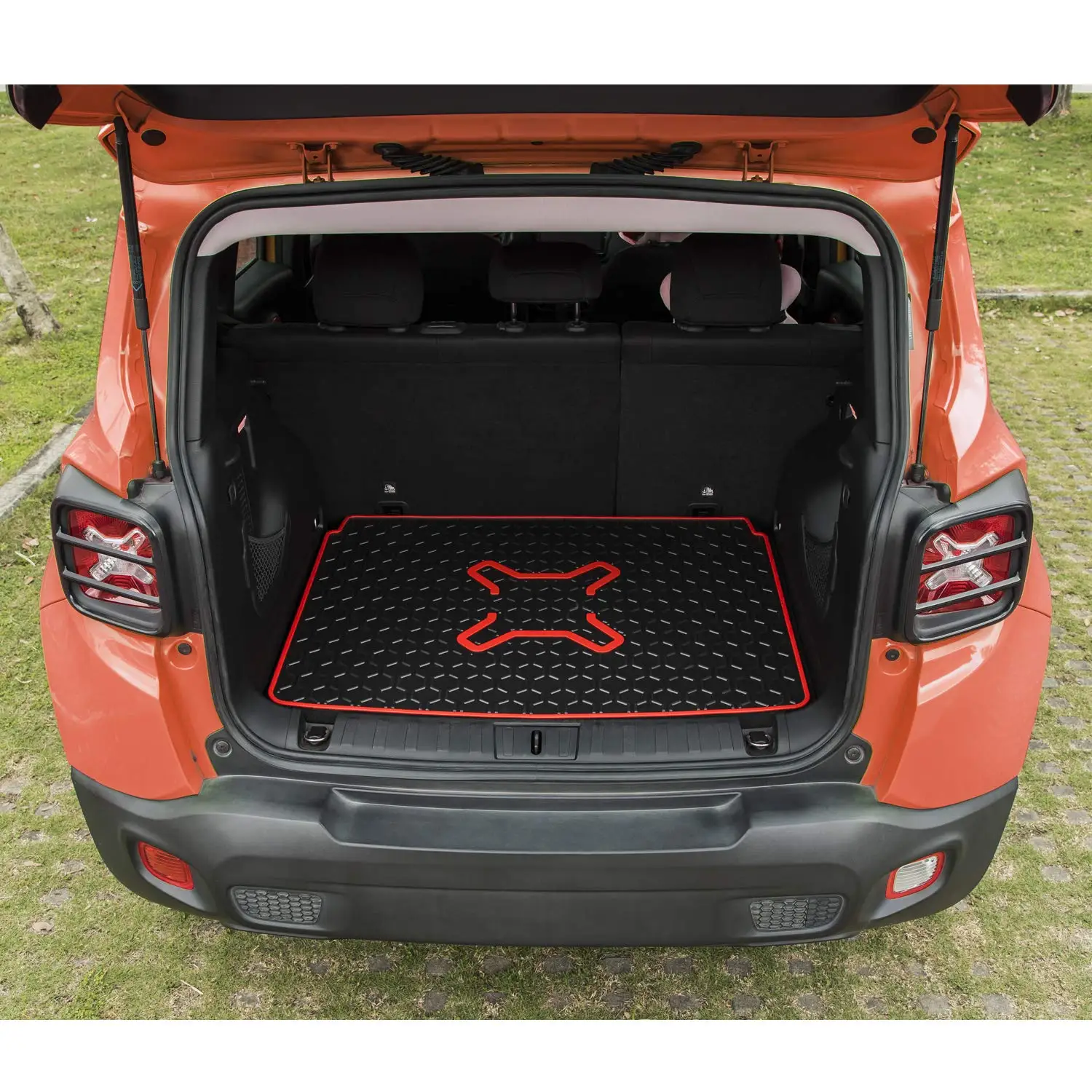 Резиновый поднос для багажника напольный коврик защиты 2016 2017 2018 2019 Jeep Renegade |