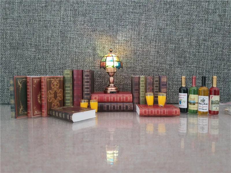 1/6 1/12 куклы миниатюрная книжка мебель Игрушки для кукольного домика ролевые игры, Обучающие игрушки, детская одежда для девочек Подарки Мини-книги 10 шт./упак