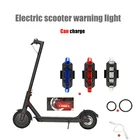 Перезаряжаемая Предупредительная светодиодная полоса освещения фонарик полоса освещения для Xiaomi Mijia M365 электрический скутер ночной велосипедный Безопасный свет