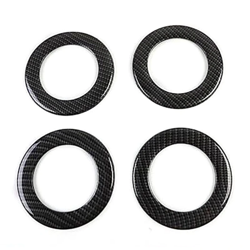 

Carbon Fiber for Ford Ranger Everest Endeavor 2015+ Car Rear Upper Air Outlet Vent Decor Ring Trim Sticker Accessories