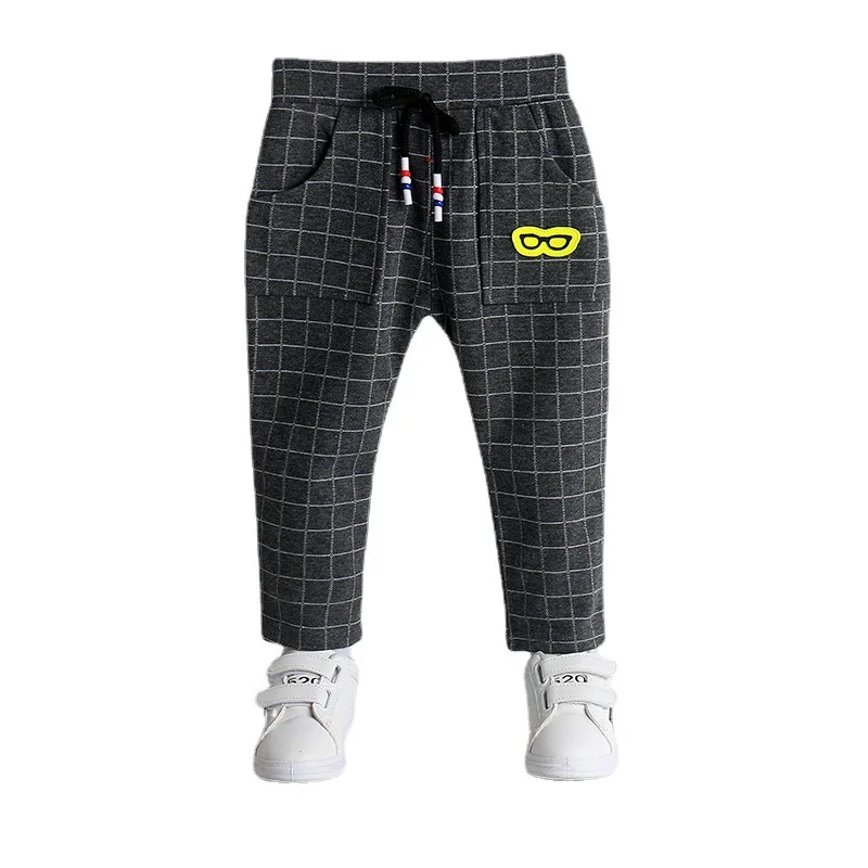

Spring Fashion Baby Boys Clothes Children Plaid Cotton Pants Toddler Casual Costume Infant Clothing Autumn Kids Trendy Trousers