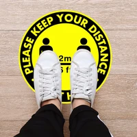 keep distance floor sticker safe distance logo stickers shopping school public places waterproof self adhesive distance mark