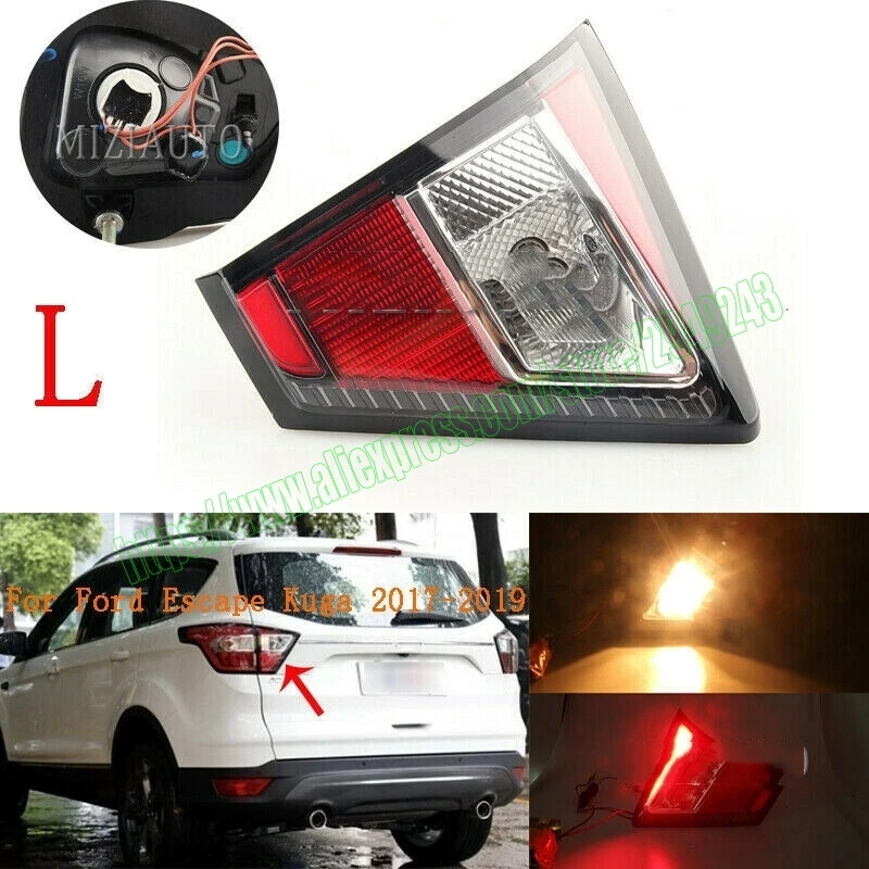 

Автомобильные аксессуары, левый ВНУТРЕННИЙ Задний светильник для Ford Escape Kuga 2017, 2018, 2019, задний стоп-сигнал