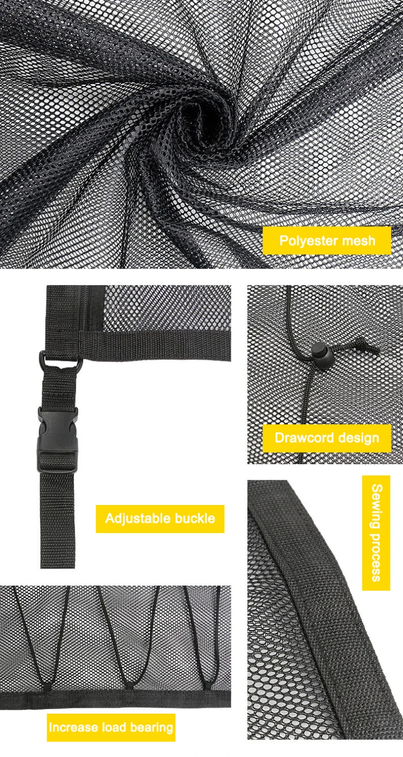 Portable Car Roof Storage Net Ceiling Sundries Bag Large Capacity Interior Stowing Tidying Organizer Accessorie | Автомобили и