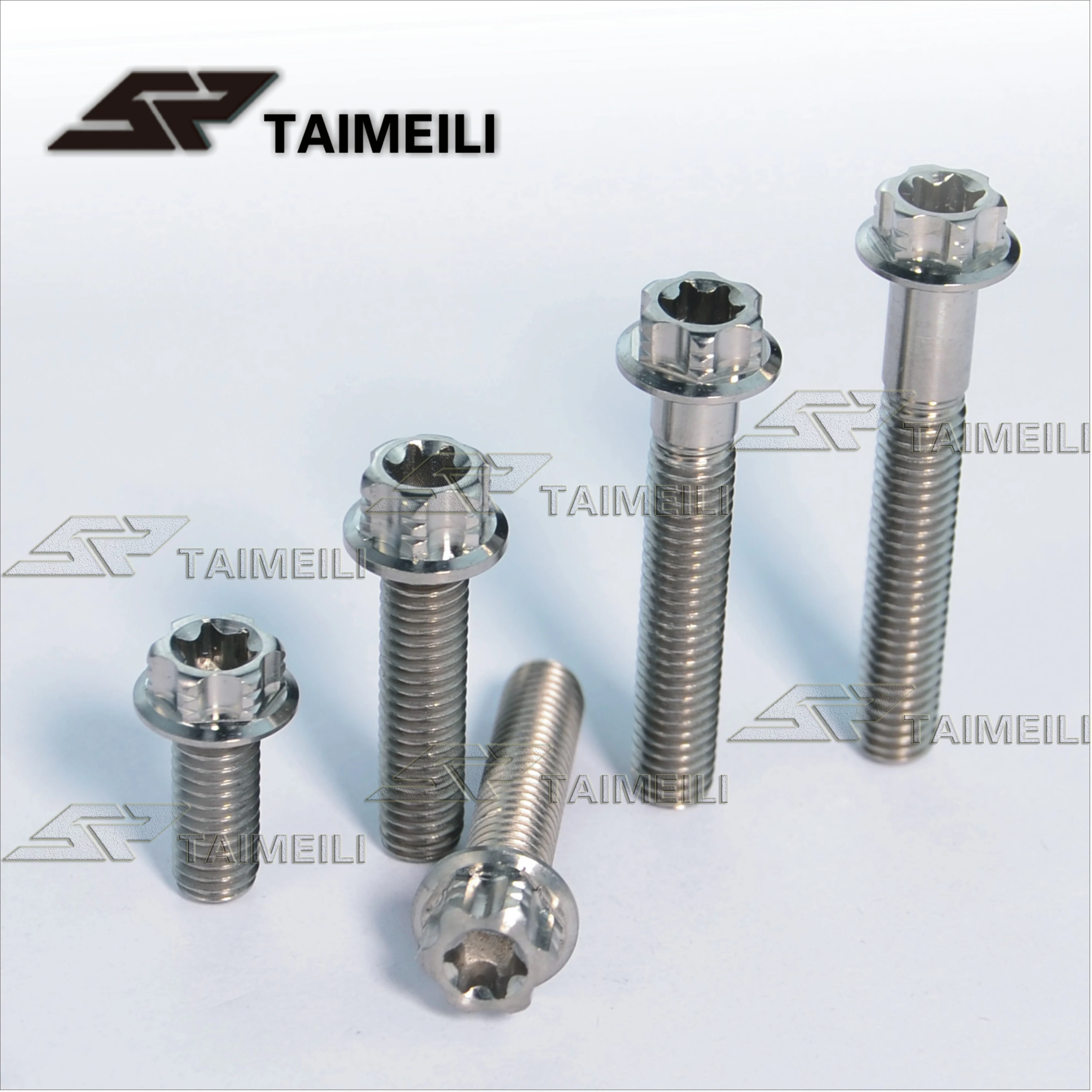Титановый винт TAIMEILI с фланцевой головкой torx резьбовой шаг m6x15/20/25/30/35 /
