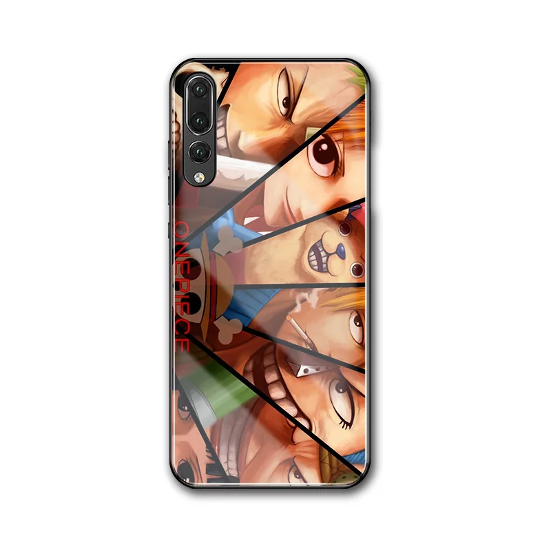 Для huawei p30 lite чехол аниме one piece diy из закаленного стекла для P9 P10 Plus P20 P30 Pro P smart
