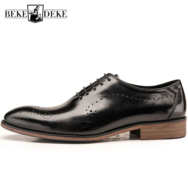 2021 ласточкин хвост с острым носком перфорацией типа броги Мужские туфли оксфорды
