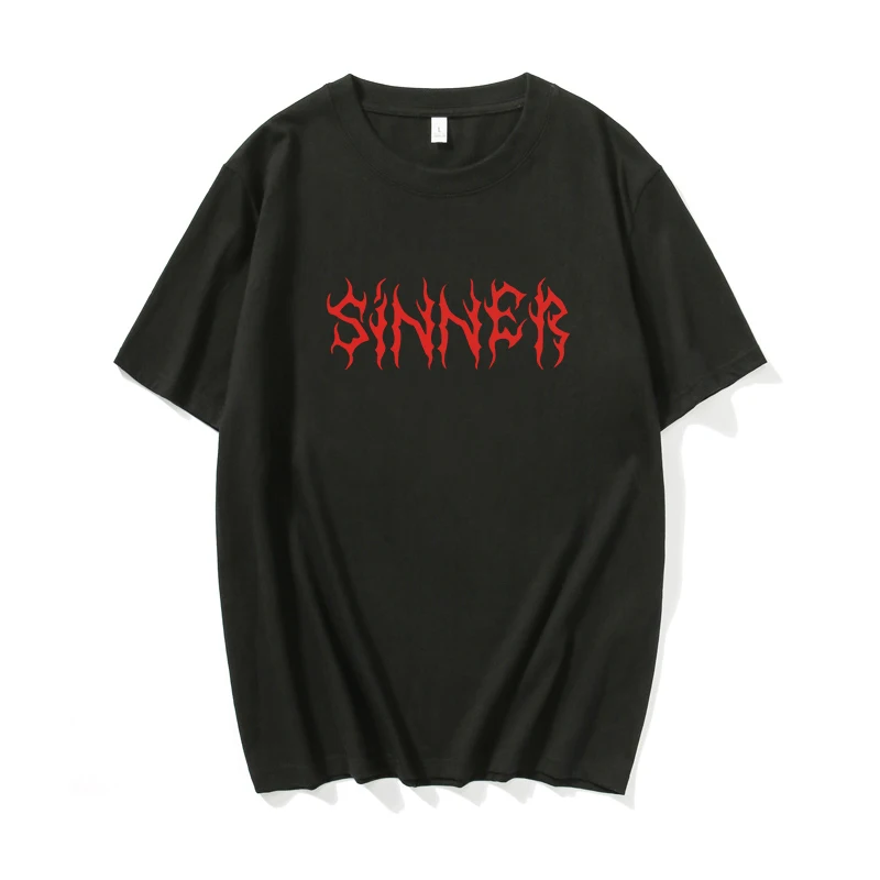 Летняя Готическая футболка Tumblr с принтом букв в стиле Харадзюку женская уличная