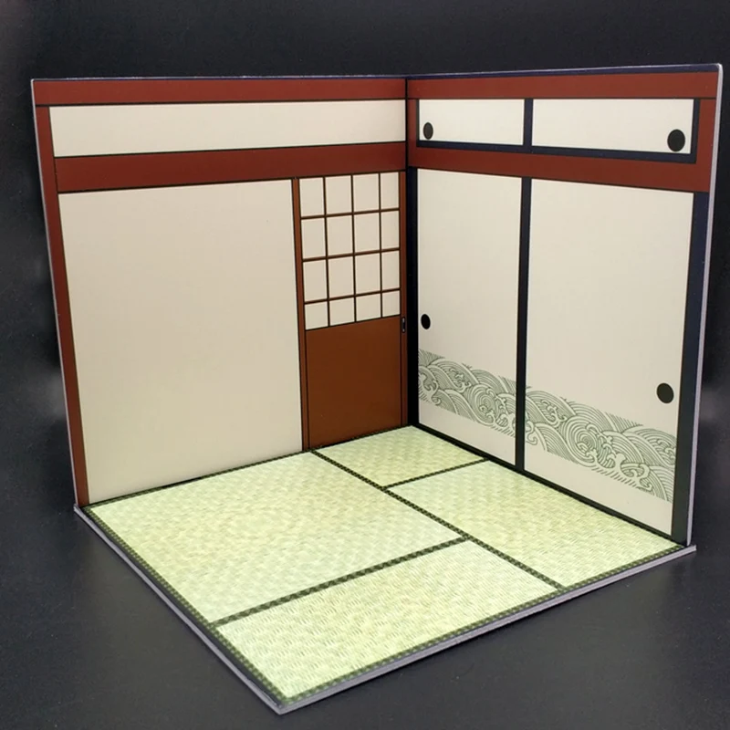 

1/12 Japanese style doll house and room soldier scene accessories model background