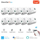 Tuya 10A DIY WiFi умный светильник выключатель универсальный выключатель таймера Беспроводной Дистанционное приложение Smart Life Управление работает с Alexa Google Home