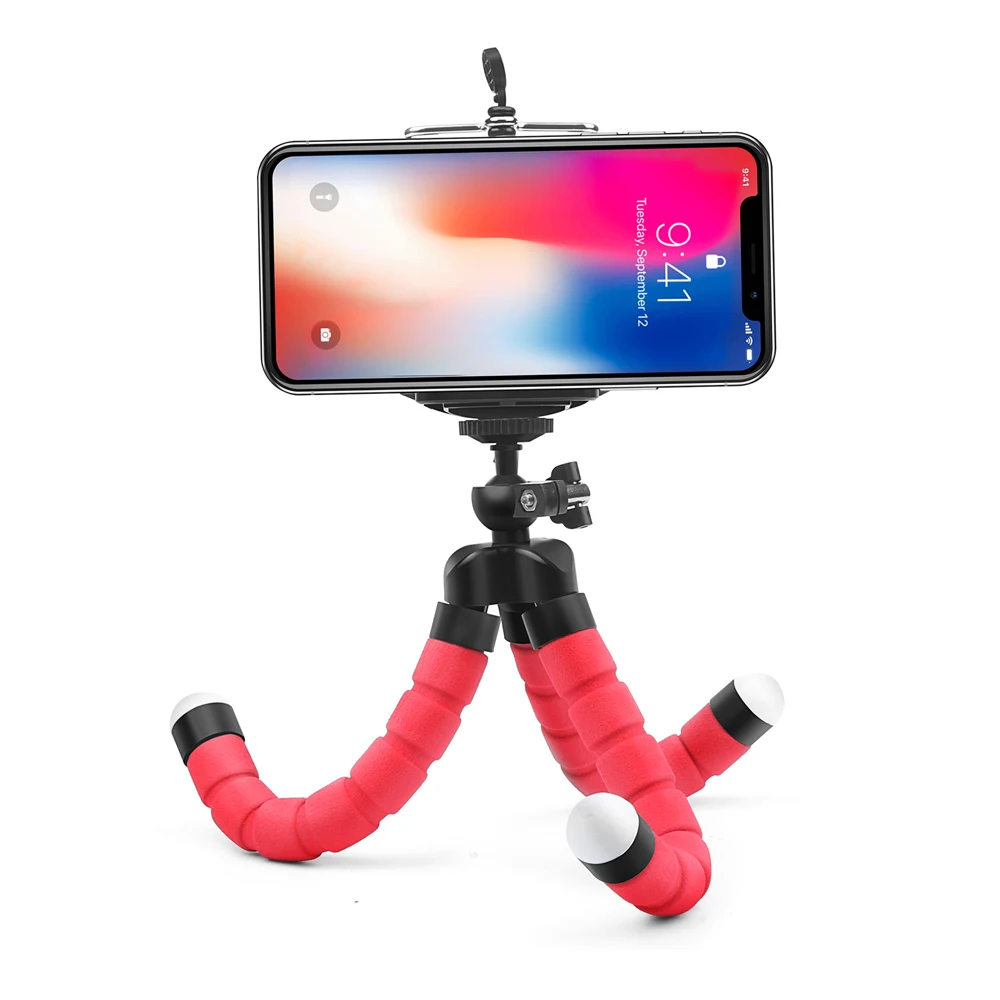 Мини-Портативный Гибкий штатив-Осьминог с держателем для GoPro Hero 9 8 7 6 SJCAM SJ8 SJ5000 DJI
