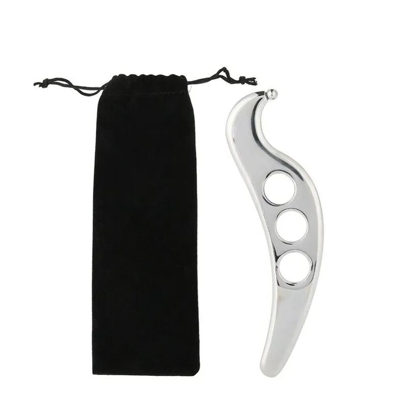 Gua Sha инструмент из нержавеющей стали ручной очищающий Массажер Физиотерапия