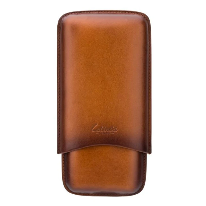 Чехол для сигар LUBINSKI из натуральной кожи дорожный футляр с 3 трубками аксессуары