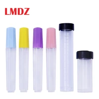 lmdz 1 set plastic transparent multifunction size optional felting needle storage bottle sewing box