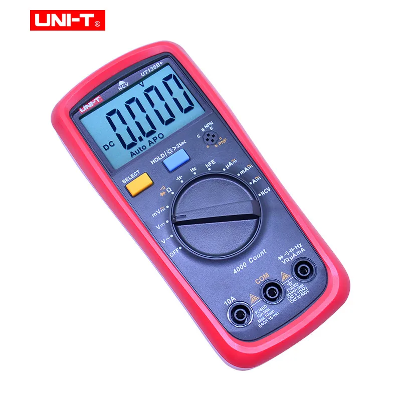 UNI-T UT136B + UT136C цифровой мультиметр 1000 в 10 А AC DC с
