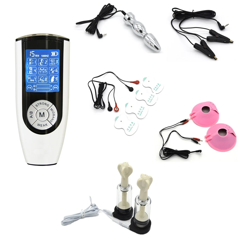 Анальная пробка с электрическим током зажимы для клитора массажные накладки