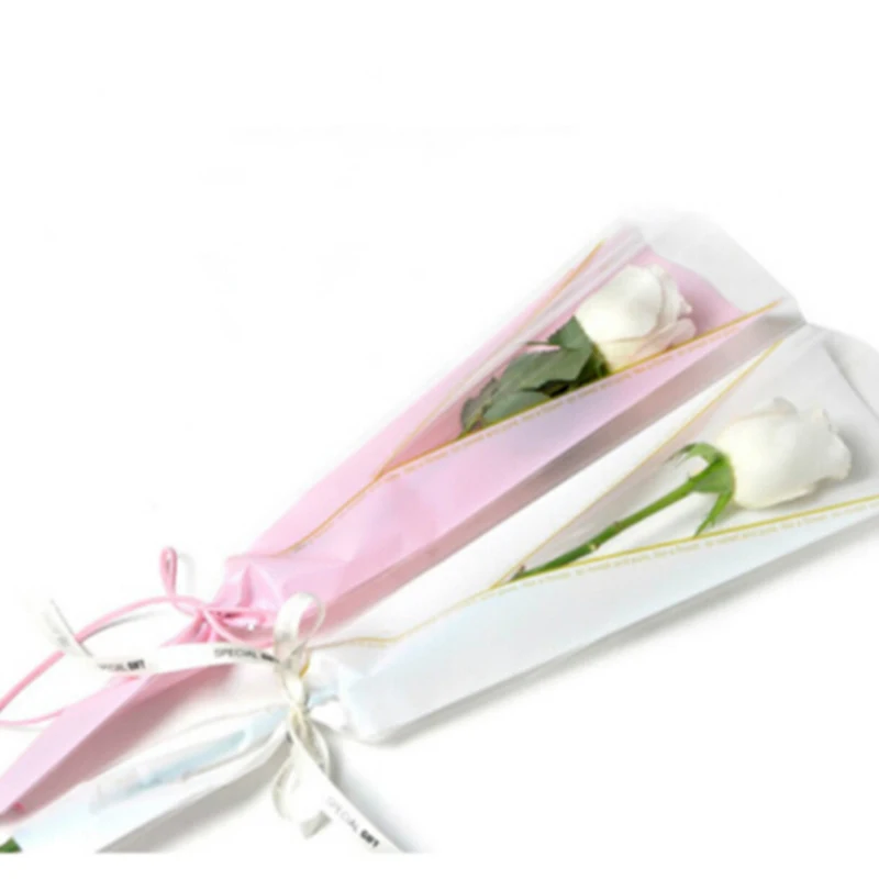 

50pcs/lot Wrapping Paper For Flowers Rose Florist Packaging Paper Single Rose Flowers Gift For Wedding Floral Package