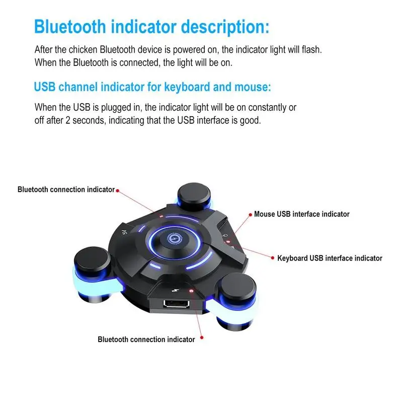 

USB Gamepad Controller Converter Keyboard And Mouse Adapter