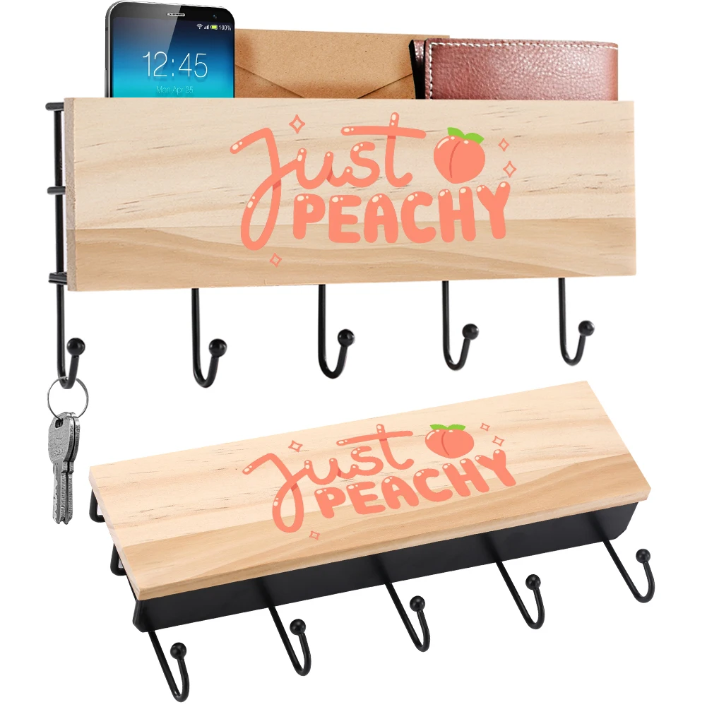 

Wooden House Storage Rack Hanging Hook Key Holder Wall Decor Home Decoration Accessories For Living Room Decorative Cute Decor