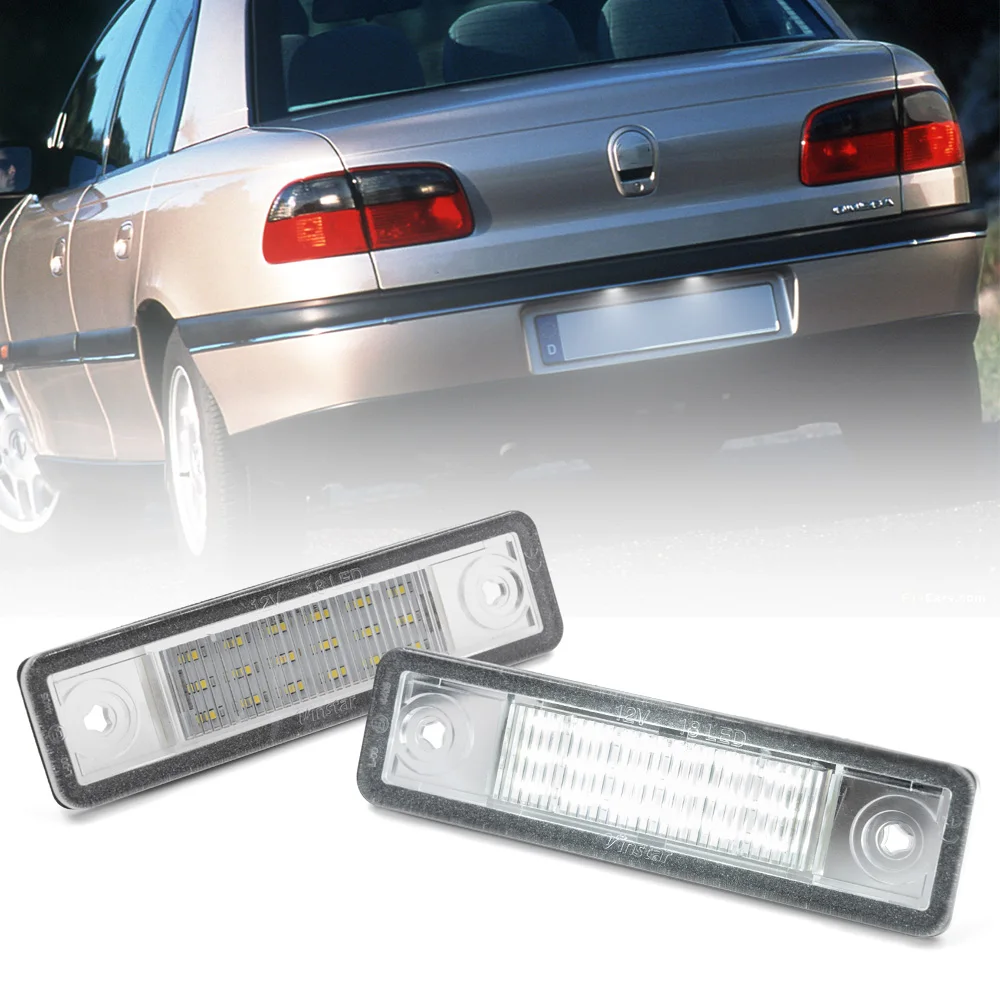 2 шт. для Vauxhall Opel Corsa B Astra F G Omega Zafira A Signum Vectra Автомобильный светодиодный номерной