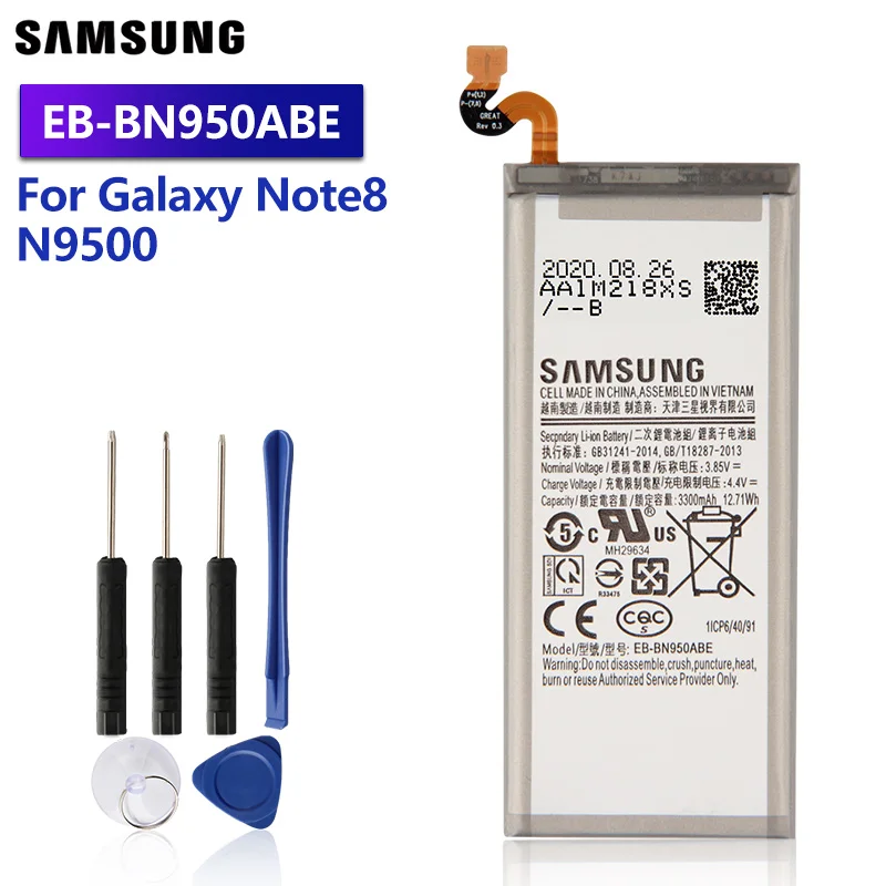 Оригинальная запасная аккумуляторная батарея для Samsung GALAXY Note8 Note 8 N9508 N9500 Project Baikal