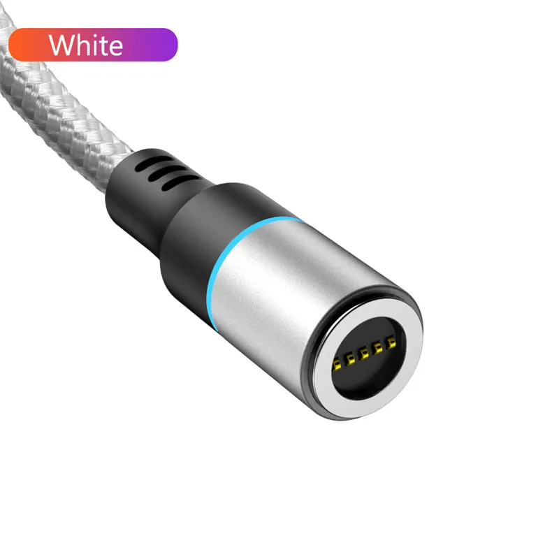 1 2 м Магнитный зарядный кабель Micro USB для samsung huawei LG Быстрая зарядка магнит Android мобильный телефон кабель для передачи данных - Цвет: Silver