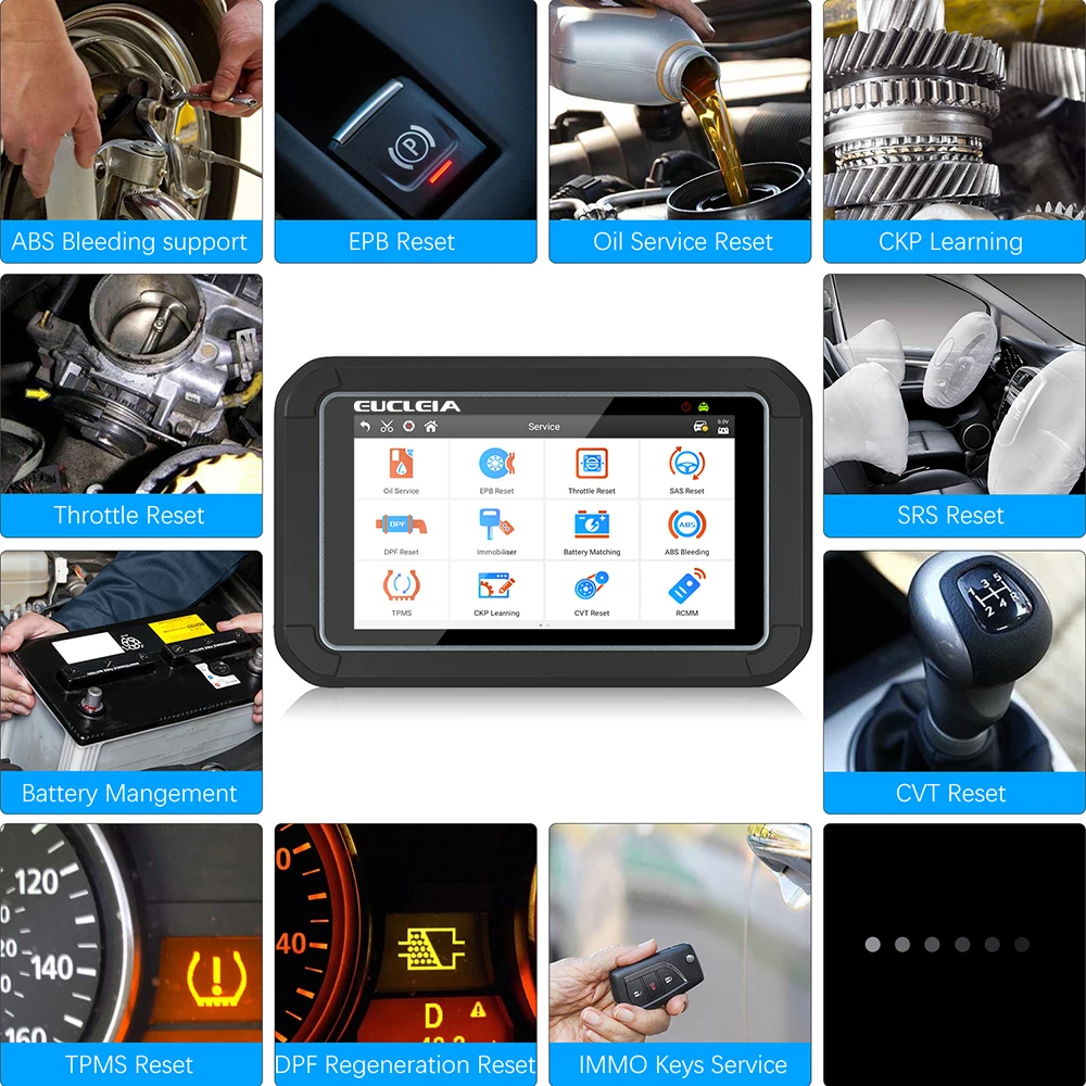EUCLEIA TabScan S7C OBD 2 Автомобильный сканер профессиональная диагностика автомобиля DPF