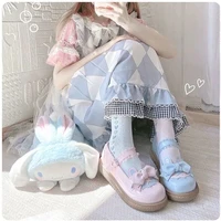 sweet girls anime cosplay lolita shoes jk platform japanese anime cat paw design harujuku kawaii cute women shoes