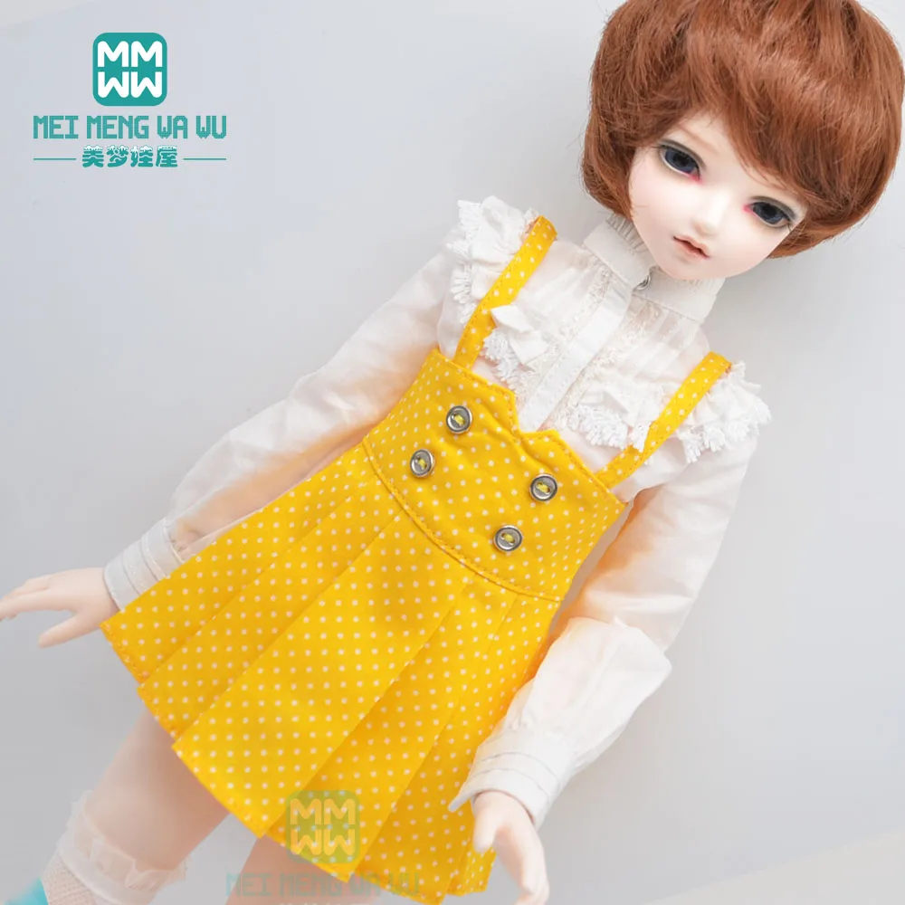 Кукольная одежда BJD Размер 40 45 см 1/4 MSD MK MYOU модная юбка на подтяжках в горошек