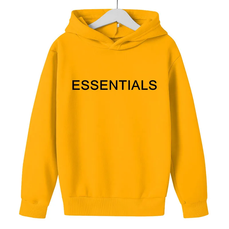 

ESSENTIALS Hooded Top Girls + Boys Loose The Best Quality Essential Items Sweatshirt Kanye West Casual Hip-hop Cotton ESSENTIAL