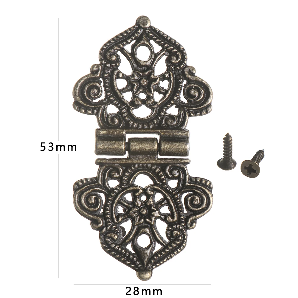 Винтаж сплав полые цветок шарнир китайский фурнитура для мебели металлическая