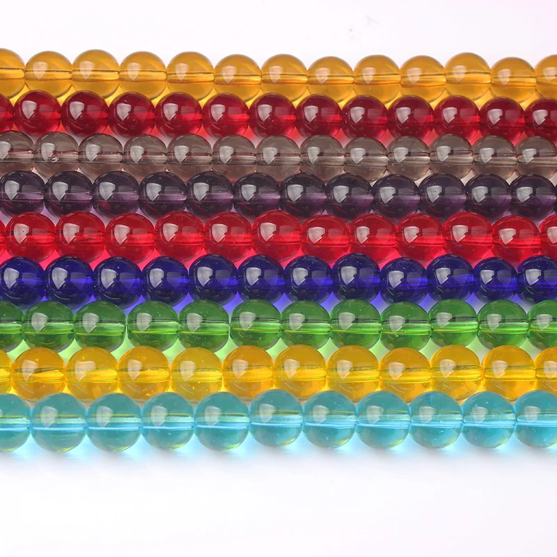 Модные ювелирные изделия LanLi 4/6/8/10/12 мм красочные стеклянные бусины россыпью