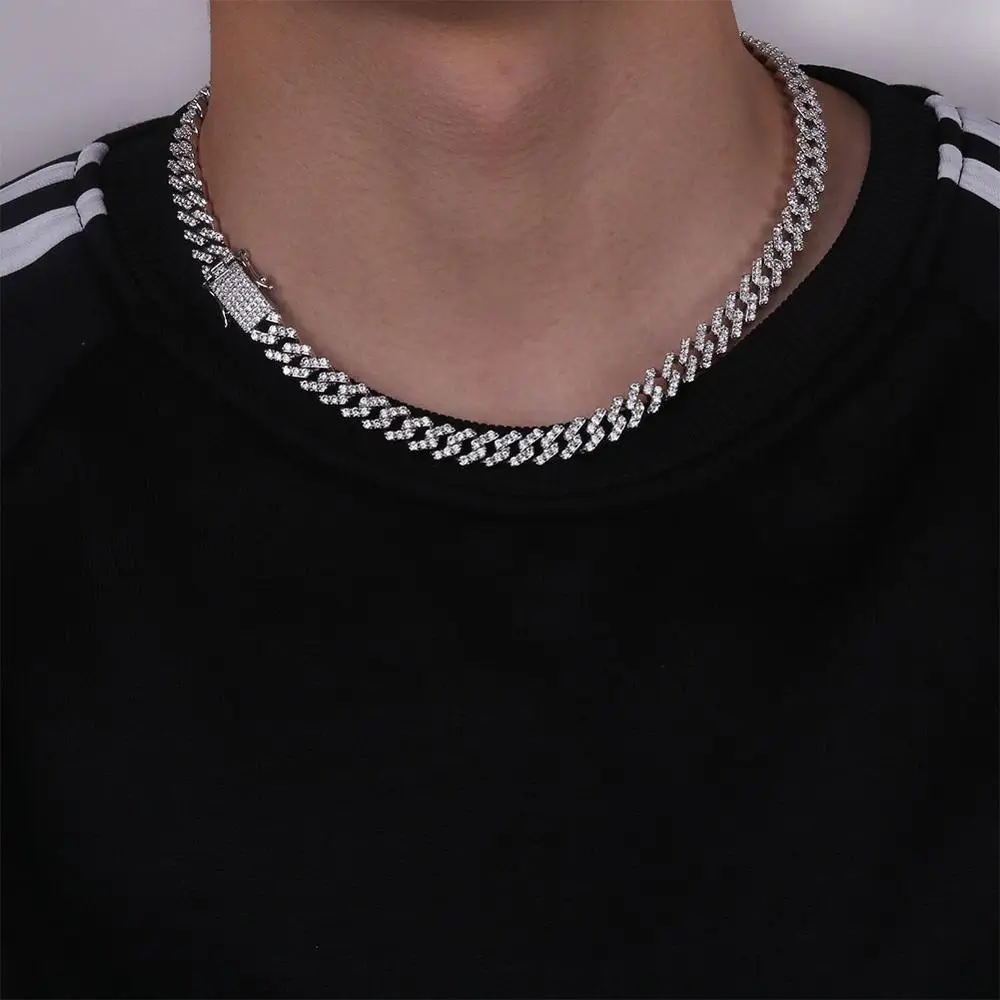 Цепочка JINAO мужская длинная с фианитом многоцветное Ожерелье В Стиле Хип-Хоп