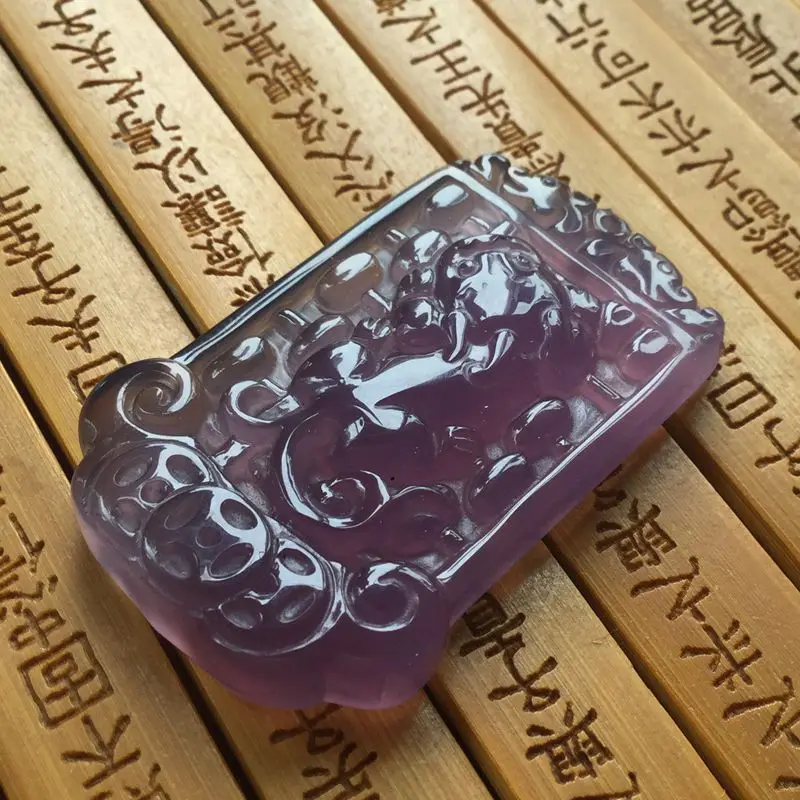 Натуральный император искусственный Агат инкрустированный квадратным кулоном