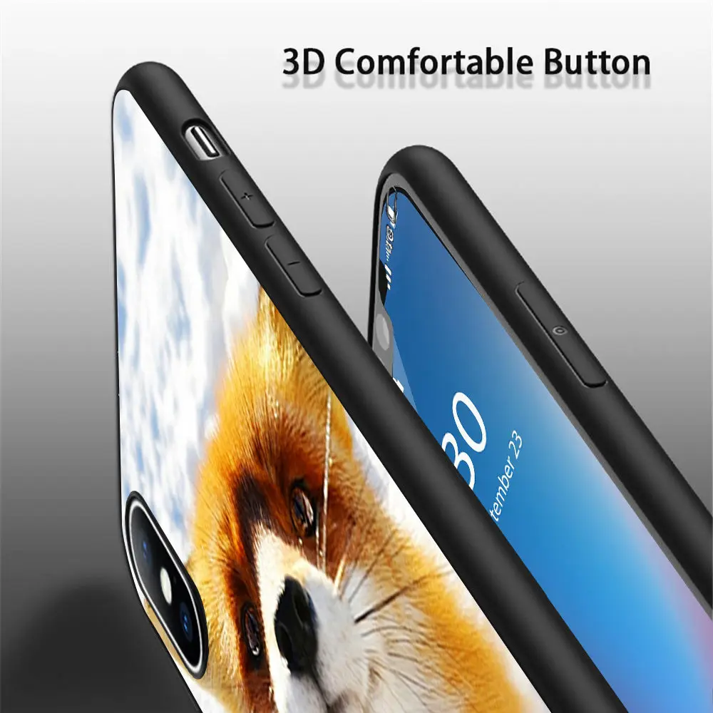 Coque забавные кольцо с лисьей мордочкой и крупным планом чехлы для мобильного