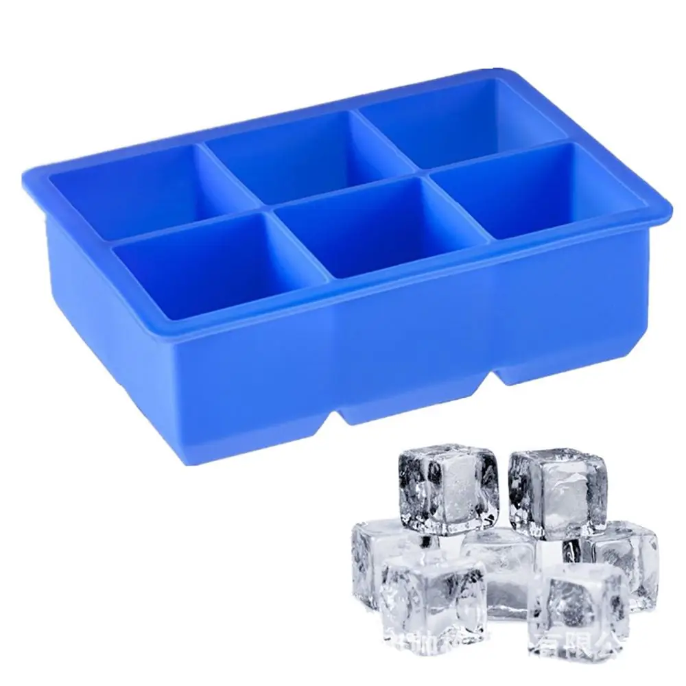 6 сеток Пищевой Силиконовый поднос для Льда Фруктовый кубик льда Сделай Сам форма