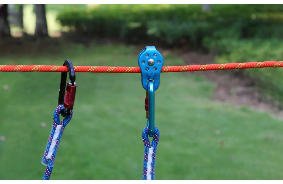 

Rock Climbing Pulley Fixed Sideplate Single Sheave Pulley Outdoor Survival Tool High Altitud Traverse Hauling Gear