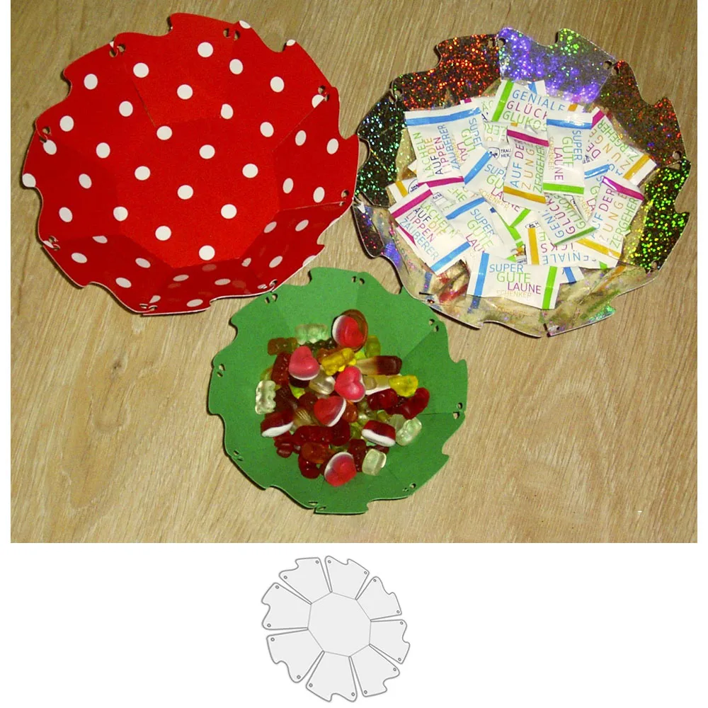 

Candy Plate Metal Cutting Die Stencil Template for DIY Embossing Paper Album Gift Card Making Dies Scrapbooking New Arrival