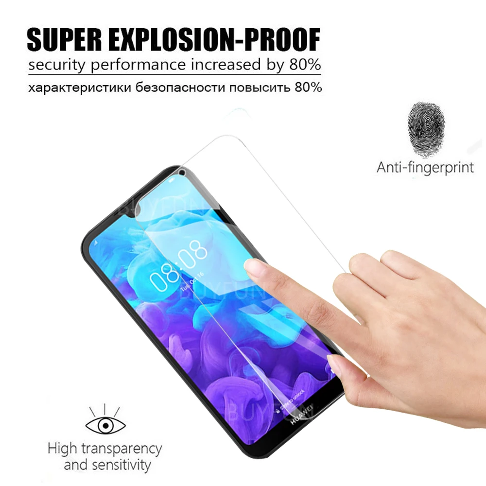 Защитное стекло для Huawei Y5 Lite 2018 2019 закаленное 9H 1-3 шт. | Защитные пленки
