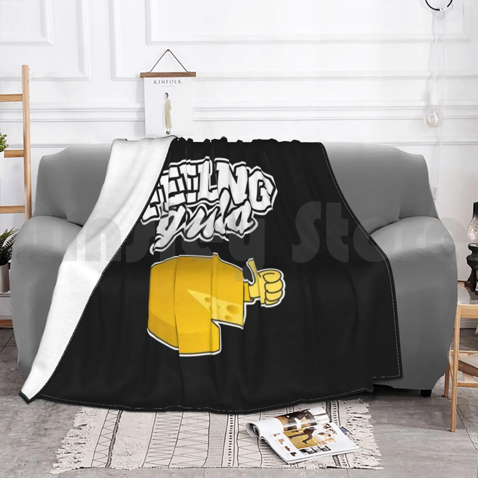 Одеяло с изображением сыра модное на заказ