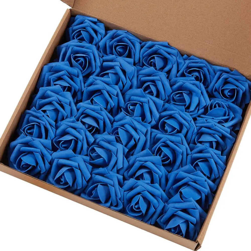 

30Pcs Roses Artificial Flower For Wedding Party Decoration DIY Wreaths Home Decorative Craft Supplies
