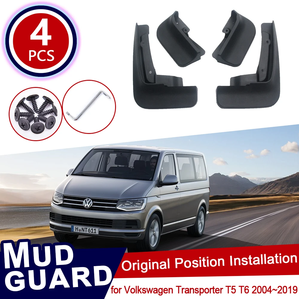 Брызговики для Volkswagen VW Transporter T5 T6 Caravelle Multivan 2004 ~ 2019 брызговики с откидной крышкой